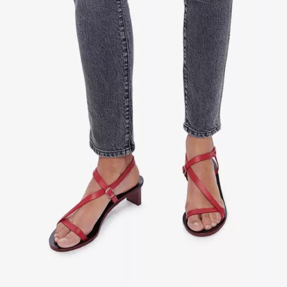 ANINE BING Remi strappy sandal in red - Picture 7 of 13